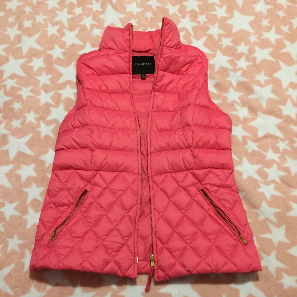 Pink puffer vest